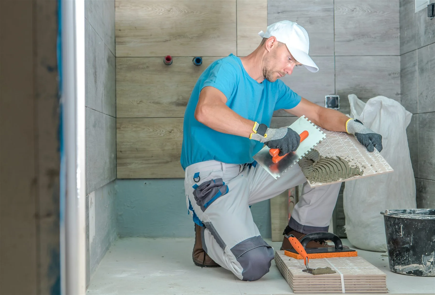 Bathroom tile installation design reference